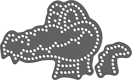 Rhinestone Genie Alligator Magnetic Rhinestone Template, Black