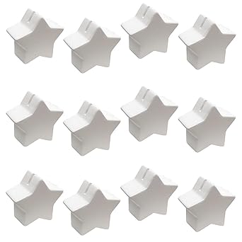 Color-Me™ Ceramic Bisque Star Banks (Pack of 12)