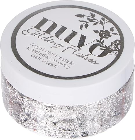 Tonic Studios 851N Nuvo Gilding Flakes, 6.8 oz, Silver Bullion