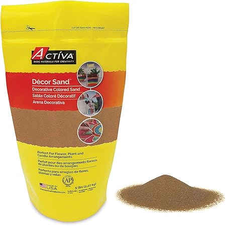 Activa Décor Sand, 5 Pounds, Cocoa Brown, 6.5