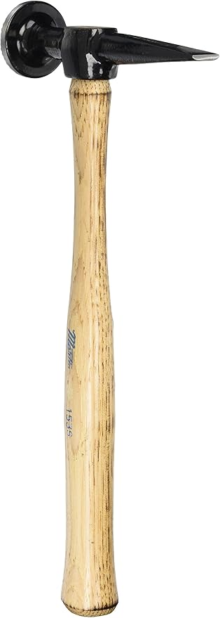 Martin 153S Cross Chisel Shrinking Hammer, Wood handle, Flat Round face 1 9/16 