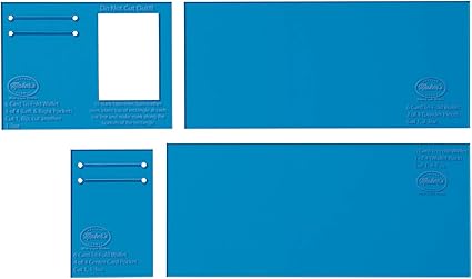 Weaver Leather Tri-Fold Wallet Template Set by Maker's Leather Supply, 6-Slot, Blue