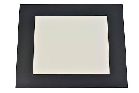 Sax Premium Pre-Cut Mat, 7-1/2 x 9-1/2 Inch Window, Black, Pack of 10