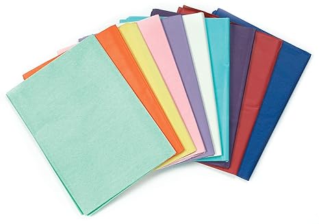 Baker Ross Tissue Sheet Value Children for Decorating and Collage (Per Pack), 350g, Assorted