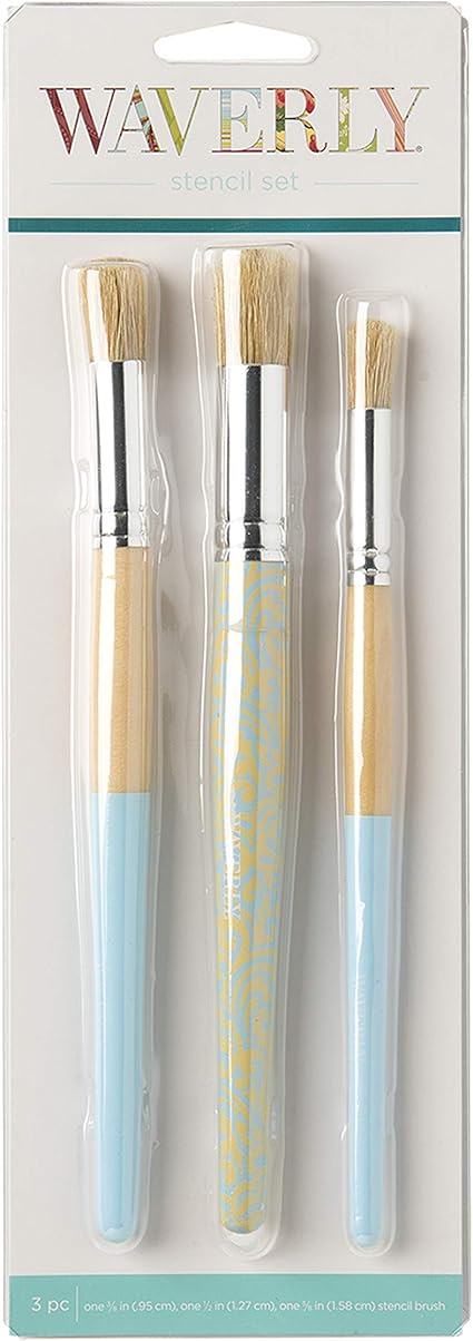 Plaid Waverly Stencil Brush Set, 0.25