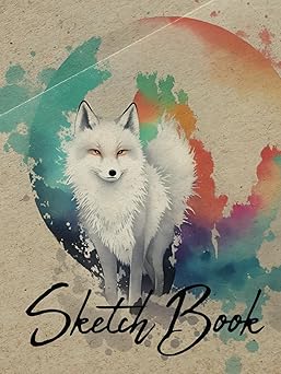 Sketch Book - Snow Fox: Hardcover Notebook for Sketching, Drawing or Writing, 200 Pages, 8.25x11 (Premium Cover)