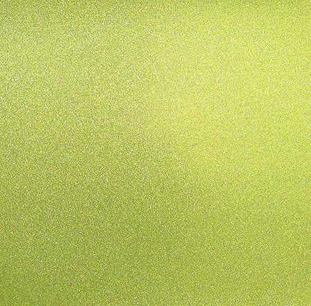 Best Creation 12-Inch by 12-Inch Glitter Cardstock, Lime