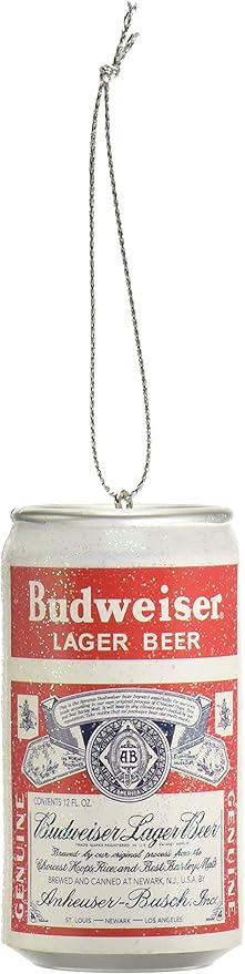 Kurt S. Adler YAMAB1140 Budweiser Vintage Can Blow Mold Ornament, 3