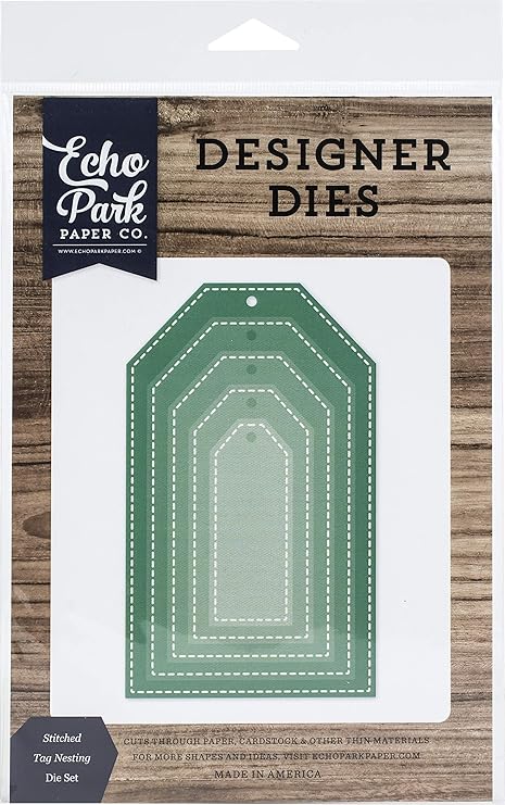 Echo Park Paper Company Stitched Tag Nesting Set die