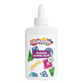 Colorations® Washable School Glue, 4 oz., Glue, Clear Glue, Craft Glue, School Glue, Glue Bottle, Kids Glue, Glue for Kids, Washable Glue, Arts and Crafts