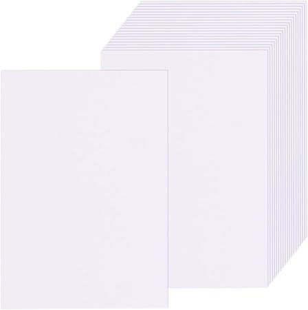 50 Sheets White Cardstock Thick Paper 4 x 6, 250gsm/92lb Blank Heavy Cards Stock for Invitations, Printing, Postcards, Thankyou Cards, Index Cards, DIY Cards (White, 4 x 6 inch)