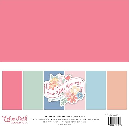 Echo Park Paper Company Our Little Princess Solids Kit