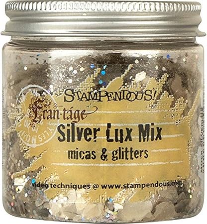 Stampendous FRL01 Lux Mica and Glitter Mix, Silver