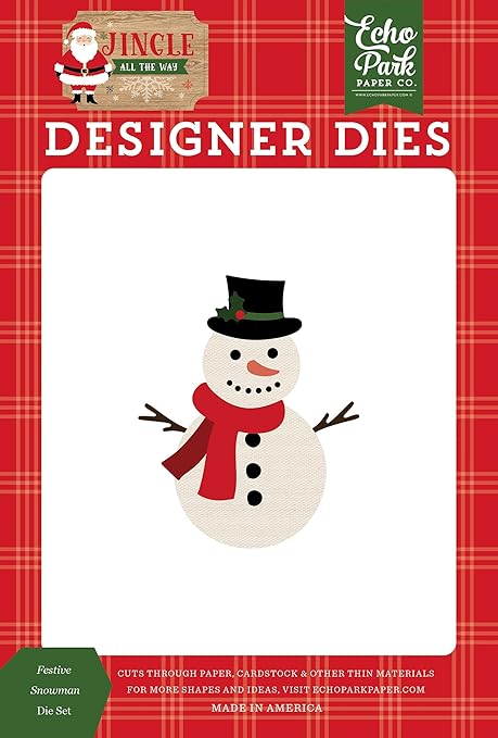 Echo Park Paper Company Festive Snowman Set die, Multi