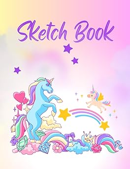 Sketch Book: Unicorn Notebook For Sketching, Painting, Drawing, Writing, Doodling, Artist Drawing, 8.5