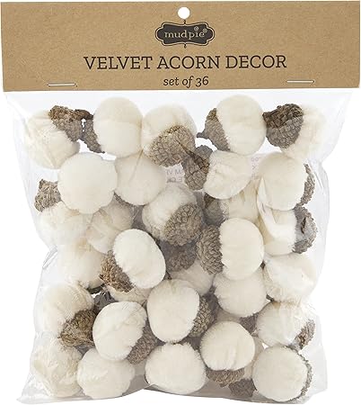 Mud Pie Velvet Acorn Vase Filler, 1