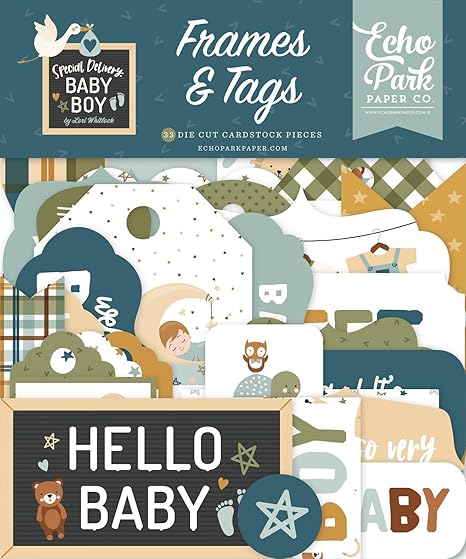 Special Delivery Baby Boy Frames & Tags