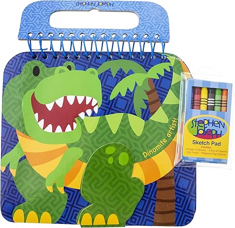 Stephen Joseph Shaped Sketch Pad, Dino