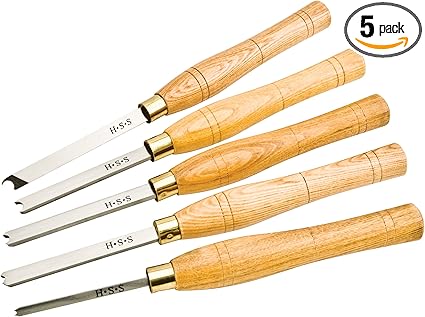 Woodstock D4067 Lathe Chisel Set HSS, 5-Piece