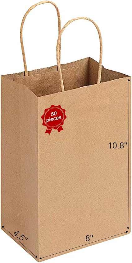 RACETOP Brown Kraft Paper Bags