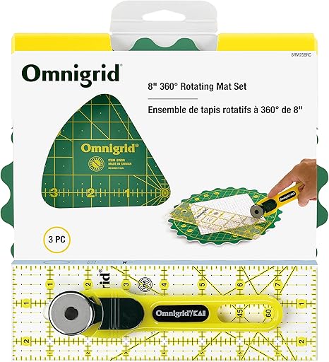 Omnigrid 360 Degree Rotating Mat Set 8in Notion, Green