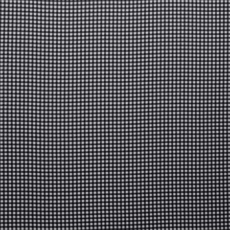 Mook Fabrics Flannel PRT Gingham, Black, 15 Yard Bolt