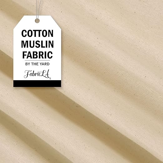 FabricLA 100% Cotton Muslin Fabric - 62