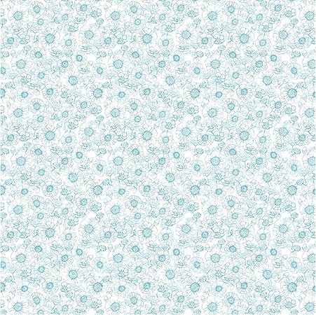 Michael Miller Mono Wildflowers, Blue 15 Yard Bolt