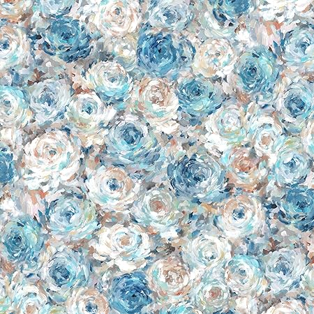 Michael Miller Royal Roses, Blue