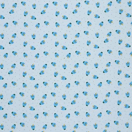 Mook Fabrics Flannel PRT Little Flower, Sage 15 Yard Bolt