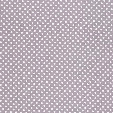 MOOK FABRICS Flannel Polka Dot, Grey/White, 15 Yard Bolt