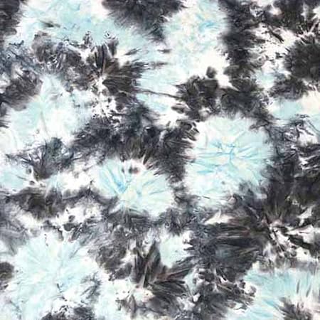 Texco Inc Pattern/Poly Stretch Fabric/DTY Prints Tie Dye DIY Pojects, Off White Coral Mint 2 Yards