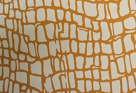 Europatex Fiji Orange Fabric by The Yard