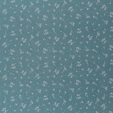 Mook Fabrics Cotton Blenders Leafy Dot, Dark Teal 15 Yard Bolt