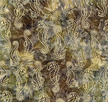 Michael Miller SEA Creature with Metallic, Espresso 12 Yard Bolt