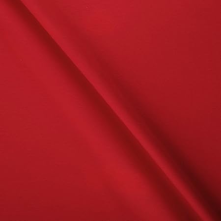 MOOK FABRICS Flannel Snuggle Solid, Red, 15 Yard Bolt