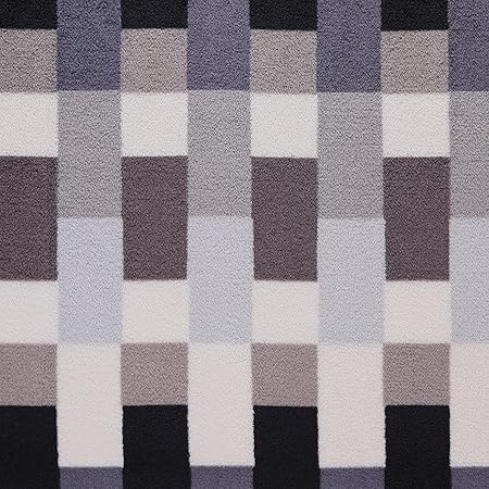 Mook Fabrics Fleece Flannel Check, Grey 12 Yard Bolt