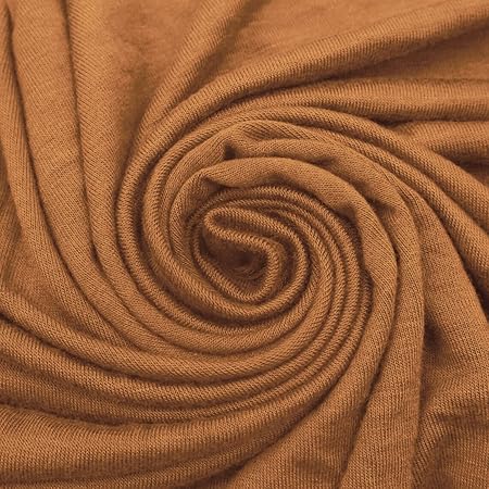 Stylish Fabric Solid Color Heavy Rayon Spandex Jersey Knit Fabric/ 4-Way Stretch-(180GSM)/ DIY Projects, Hazel 2 Yards