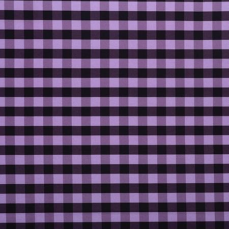 MOOK FABRICS Buffalo Plaid 1/2 Inch Fabric [45in. Wide] – Digitally Printed, 100% Cotton Material for Quilting | Running Dress Cloth | Arts, Crafts & Sewing, Lavender 15 Yard Bolt