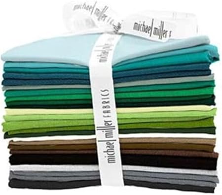 Michael Miller Cotton Couture Coordinating Colors Coco Rainforest Fat Quarter Bundle, 0294 Multi