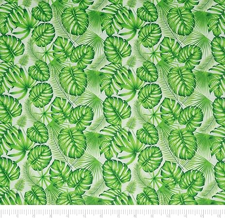 Singer Fabrics, 100% Cotton, Palm Leaves, 2 Yard Precut