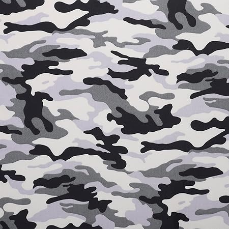 MOOK FABRICS Camo Fabric [45in. Wide] – Digitally Printed, 100% Cotton Material for Quilting, Home Decor Accents | Running Dress Cloth | Arts, Crafts & Sewing, Snow 15 Yard Bolt