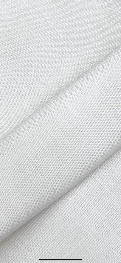 Tuva Textile 2 Yards Fabric (Washable Linen) -White Color