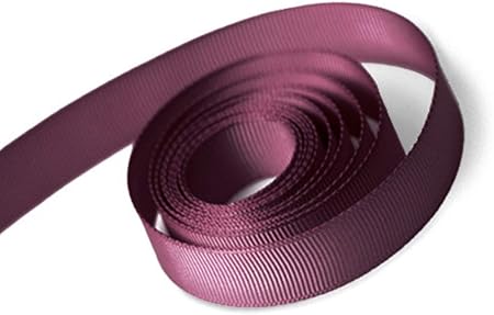 Papillon Ribbon and Bow Grosgrain Ribbon, Burgundy