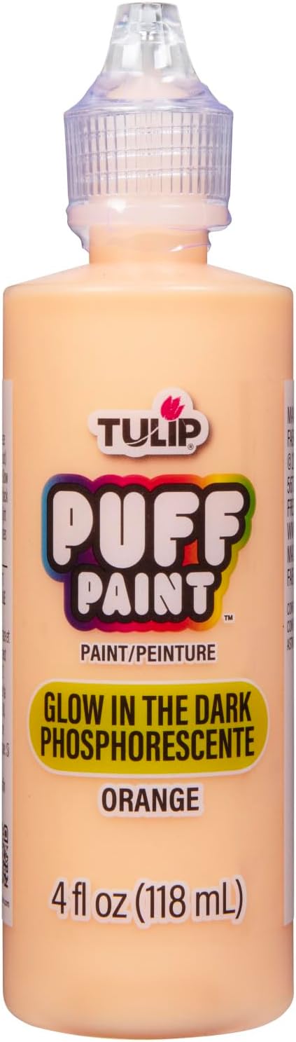 TULIP Puff Paint Glow Orange 4 Fl Oz (Pack of 1)