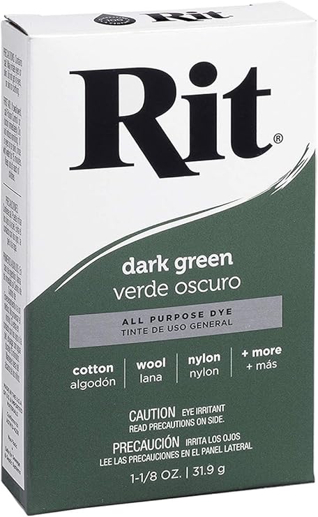 Rit, Dark Green Purpose Powder Dye, 1-1/8 oz