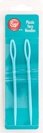 Boye Plastic Yarn Sewing Needle Set ,blue, 2 Count ( Pack of 1)