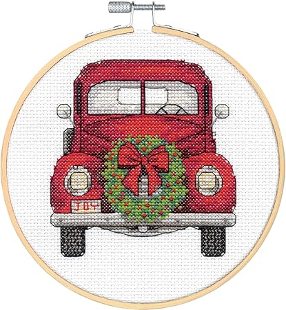 Dimensions Vintage Truck Christmas Counted Cross Stitch Kit, 6