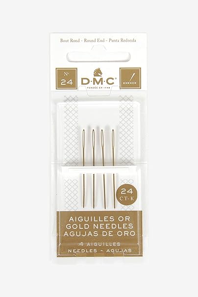 DMC Gold Tapestry Hand Needles, Size 24 4/Pkg