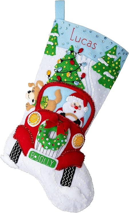 Bucilla, Jolly Deliveries, Felt Applique 18